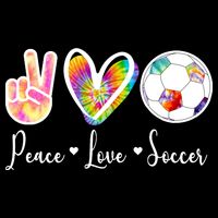 Cute Peace Love Soccer Zip Tote Bag