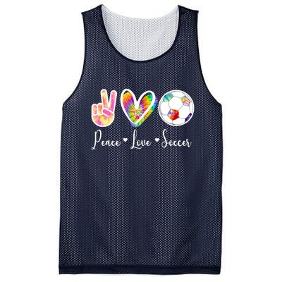 Cute Peace Love Soccer Mesh Reversible Basketball Jersey Tank