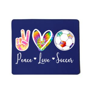 Cute Peace Love Soccer Mousepad