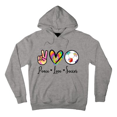 Cute Peace Love Soccer Hoodie