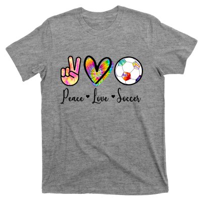 Cute Peace Love Soccer T-Shirt