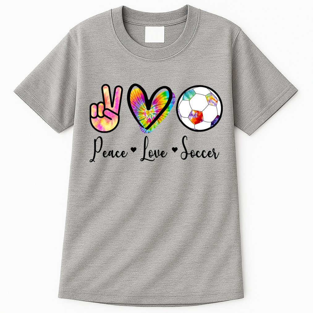 Cute Peace Love Soccer Tall T-Shirt