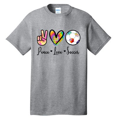 Cute Peace Love Soccer Tall T-Shirt