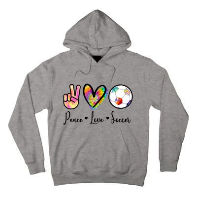 Cute Peace Love Soccer Tall Hoodie