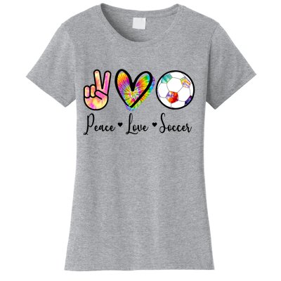 Cute Peace Love Soccer Women's T-Shirt