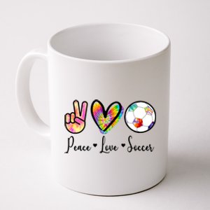 Cute Peace Love Soccer Coffee Mug