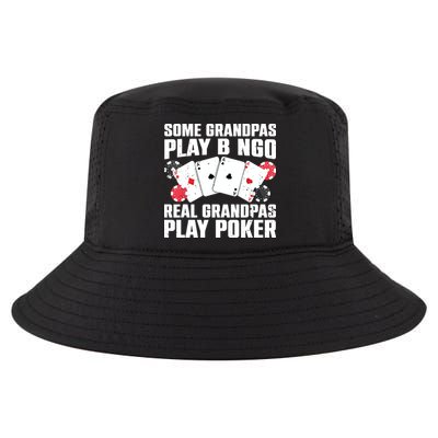 Cool Poker Lover Art For Grandpa Casino Card Gambling Cool Comfort Performance Bucket Hat