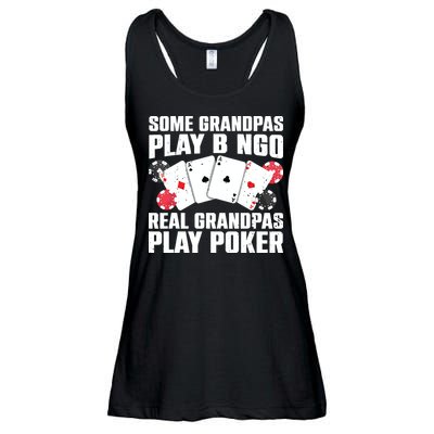 Cool Poker Lover Art For Grandpa Casino Card Gambling Ladies Essential Flowy Tank