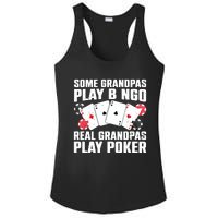 Cool Poker Lover Art For Grandpa Casino Card Gambling Ladies PosiCharge Competitor Racerback Tank