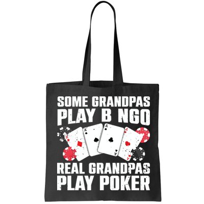 Cool Poker Lover Art For Grandpa Casino Card Gambling Bag
