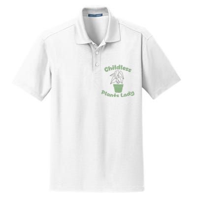 Childless Plant Lady Funny Garden Art For Women Plant Lover Dry Zone Grid Polo