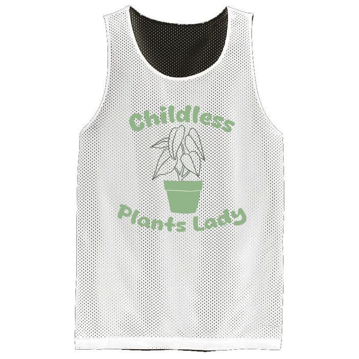 Childless Plant Lady Funny Garden Art For Women Plant Lover Mesh Reversible Basketball Jersey Tank