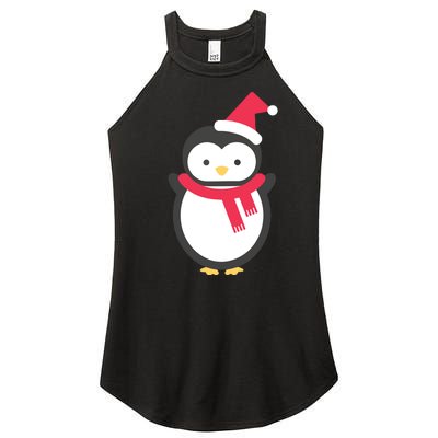 Cute Penguin Lover Gift Santa Penguin Christmas Women’s Perfect Tri Rocker Tank