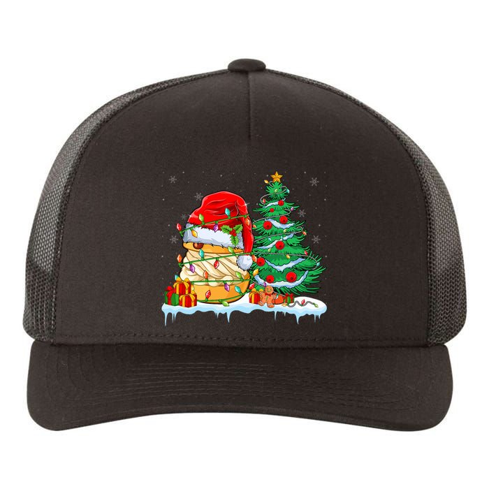 Cream Puff Lover Christmas Cream Puff Wearing Santa Hat Yupoong Adult 5-Panel Trucker Hat