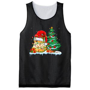 Cream Puff Lover Christmas Cream Puff Wearing Santa Hat Mesh Reversible Basketball Jersey Tank