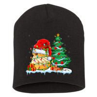 Cream Puff Lover Christmas Cream Puff Wearing Santa Hat Short Acrylic Beanie