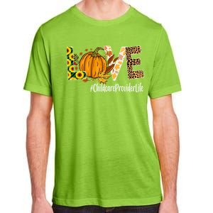 Care Provider Love Fall Pumpkin Leopard Halloween Cute Gift Adult ChromaSoft Performance T-Shirt