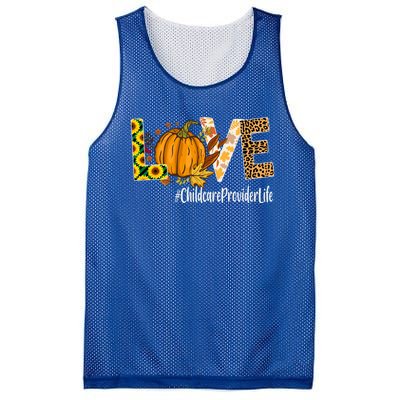 Care Provider Love Fall Pumpkin Leopard Halloween Cute Gift Mesh Reversible Basketball Jersey Tank