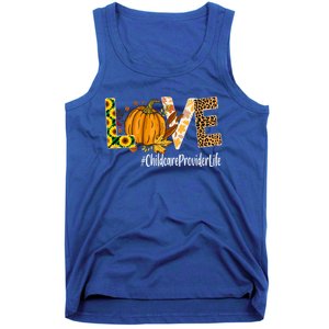 Care Provider Love Fall Pumpkin Leopard Halloween Cute Gift Tank Top