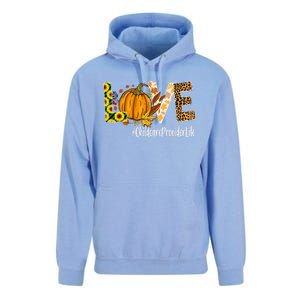 Care Provider Love Fall Pumpkin Leopard Halloween Cute Gift Unisex Surf Hoodie