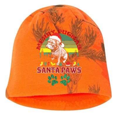 Christmas Pug Lover Merry Pugmas Santa Paws Fun Xmas Cool Gift Kati - Camo Knit Beanie