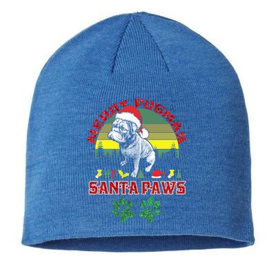 Christmas Pug Lover Merry Pugmas Santa Paws Fun Xmas Cool Gift Sustainable Beanie