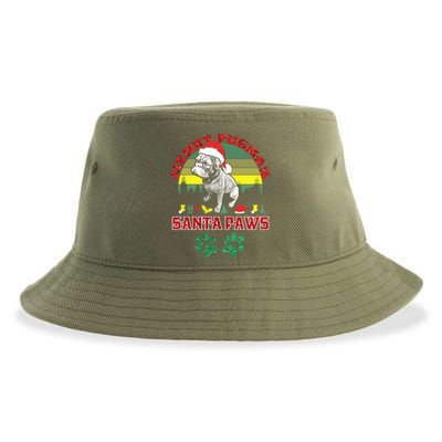 Christmas Pug Lover Merry Pugmas Santa Paws Fun Xmas Cool Gift Sustainable Bucket Hat