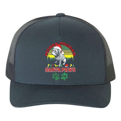 Christmas Pug Lover Merry Pugmas Santa Paws Fun Xmas Cool Gift Yupoong Adult 5-Panel Trucker Hat