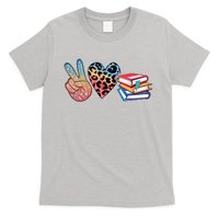 Cute Peace Love Books Reading Fan Book Lover T-Shirt