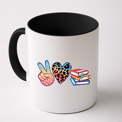 Cute Peace Love Books Reading Fan Book Lover Mug