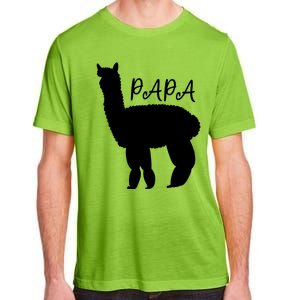 Cute Papa Llama Animal Dad Adult ChromaSoft Performance T-Shirt