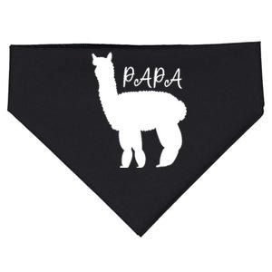 Cute Papa Llama Animal Dad USA-Made Doggie Bandana