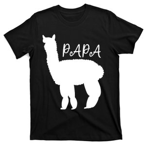 Cute Papa Llama Animal Dad T-Shirt