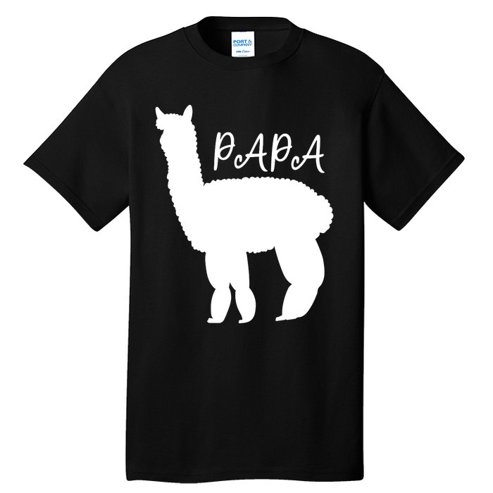 Cute Papa Llama Animal Dad Tall T-Shirt