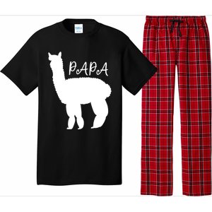 Cute Papa Llama Animal Dad Pajama Set