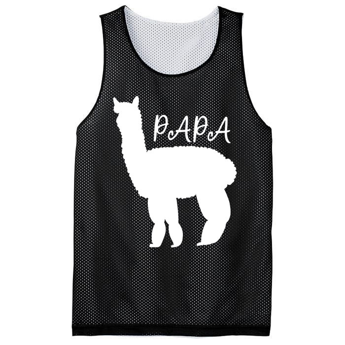 Cute Papa Llama Animal Dad Mesh Reversible Basketball Jersey Tank