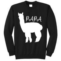 Cute Papa Llama Animal Dad Tall Sweatshirt