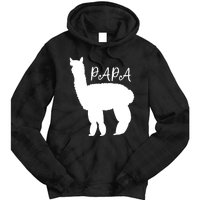 Cute Papa Llama Animal Dad Tie Dye Hoodie