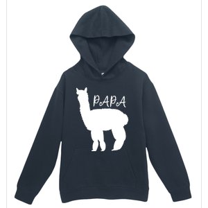 Cute Papa Llama Animal Dad Urban Pullover Hoodie