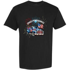 Chag's Pyrotechnics Lighting up the 4th of July in Style! Garment-Dyed Heavyweight T-Shirt