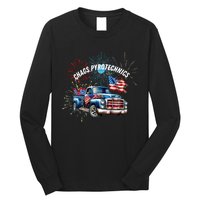 Chag's Pyrotechnics Lighting up the 4th of July in Style! Long Sleeve Shirt