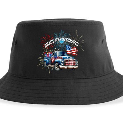 Chag's Pyrotechnics Lighting up the 4th of July in Style! Sustainable Bucket Hat