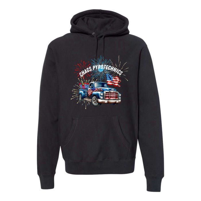 Chag's Pyrotechnics Lighting up the 4th of July in Style! Premium Hoodie