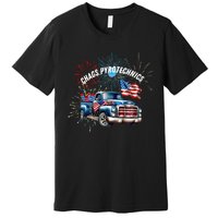 Chag's Pyrotechnics Lighting up the 4th of July in Style! Premium T-Shirt