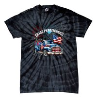 Chag's Pyrotechnics Lighting up the 4th of July in Style! Tie-Dye T-Shirt