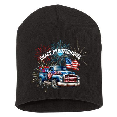 Chag's Pyrotechnics Lighting up the 4th of July in Style! Short Acrylic Beanie