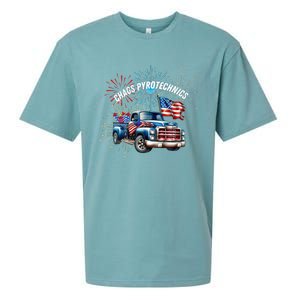 Chag's Pyrotechnics Lighting up the 4th of July in Style! Sueded Cloud Jersey T-Shirt