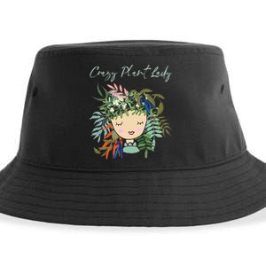 Crazy Plant Lady Green Thumb Green Earth Eco Friendly Sustainable Bucket Hat