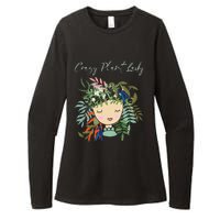 Crazy Plant Lady Green Thumb Green Earth Eco Friendly Womens CVC Long Sleeve Shirt