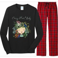 Crazy Plant Lady Green Thumb Green Earth Eco Friendly Long Sleeve Pajama Set